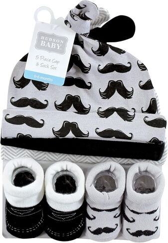 Hudson Baby Baby Girls' Cap and Socks Set in Kuwait