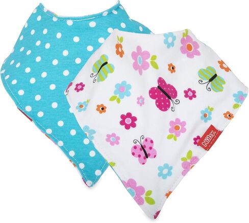 Nuby 2-pk Dribble Catcher Bandana bibs, Super Absorbent Drool Bib with Soft Comfort Neckline, Boy in Saudi Arabia
