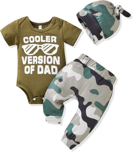 HIHA Preemie Newborn Infant Baby Boys Girls I Am New Here Bodysuit Pant Hat for Unisex Outfits in Saudi Arabia