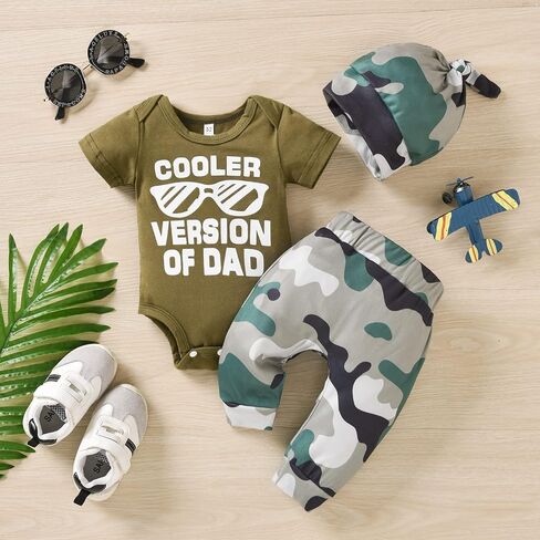 HIHA Preemie Newborn Infant Baby Boys Girls I Am New Here Bodysuit Pant Hat for Unisex Outfits in Saudi Arabia