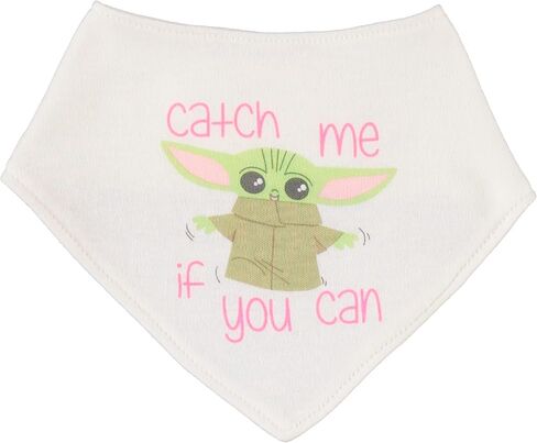 STAR WARS Baby Girls Baby Yoda 3 Piece Short Sleeve Bodysuit Pull-on Pants and Accessory in Saudi Arabia