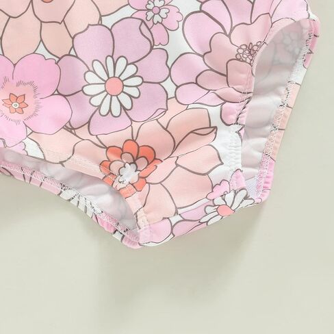 XRjxyushan Toddler Summer Sweet Pool Swimsuit, Cute Printed Ruffle One Piece Swimsuit Bikini Beach Swimwear in Saudi Arabia