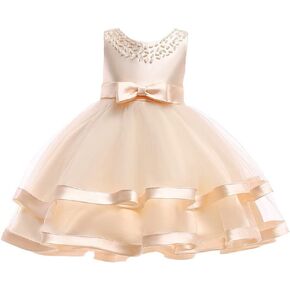 NSSMWTTC 3M-9T Baby Pageant Dress Toddler Girls Tutu Gown Flower Wedding Dresses in Saudi Arabia