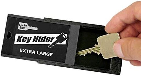 Master Lock 207D Magnetic Key Holder, 1-2 Key Capacity, Black & Lucky Line Extra Large Magnetic Key Hider Case Key Holder for Large Keys (9121) in Saudi Arabia