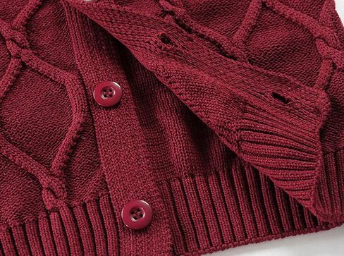 Baby Toddler Boys Cardigan Sweater Cable Knit Button Closure V Neck Jacket Kids Long Sleeve Classic Spring Winter Outwear in Kuwait