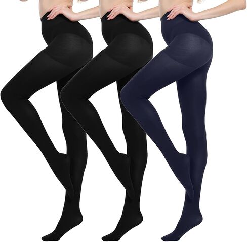 MANZI Run Resistant Control Top Panty Hose Opaque Tights in Kuwait