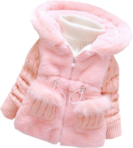 MINKIDFASHION معطف جاكيت دافئ للفتيات الصغيرات للشتاء والخريف للأطفال الصغار in Kuwait