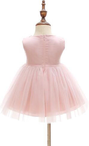 Weileenice Girls Kids Tulle Flower Dress Baby Girl Princess Christmas Pageant Birthday Party Dresses in Kuwait