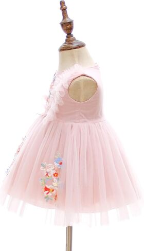 Weileenice Girls Kids Tulle Flower Dress Baby Girl Princess Christmas Pageant Birthday Party Dresses in Kuwait