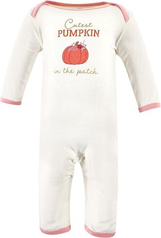 Hudson Baby Girls Unisex Cotton Coveralls, Cutest Pumpkin, 0-3 Months, Cutest Pumpkin, 0-3 Months US in Saudi Arabia