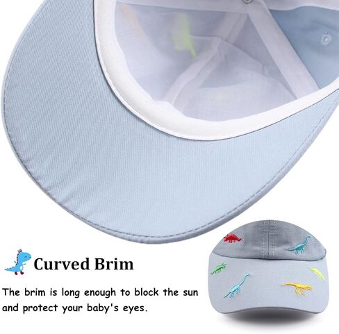 Bamery Toddler Baseball Hat for Boys&Girls Baby Baseball Cap Embroidery Dinosaur Kids Hat for 2-6T in Saudi Arabia