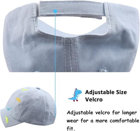 Bamery Toddler Baseball Hat for Boys&Girls Baby Baseball Cap Embroidery Dinosaur Kids Hat for 2-6T in Saudi Arabia