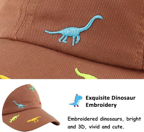 Bamery Toddler Baseball Hat for Boys&Girls Baby Baseball Cap Embroidery Dinosaur Kids Hat for 2-6T in Saudi Arabia