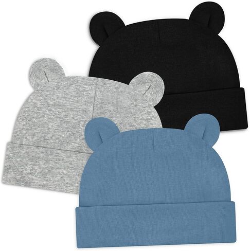 Sarfel Newborn Baby Boy Hats Cotton Baby Beanie Hospital Girl Hat Infant 0-6 Months Unisex in Saudi Arabia