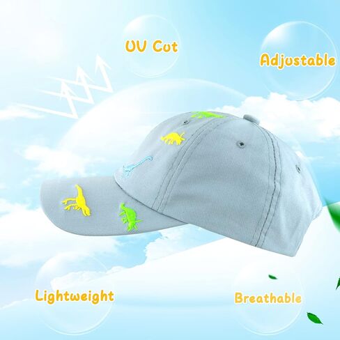 BAVST Boy Baseball Cap for Baby Toddler Girls Summer Cap Sun Protection Dinosaur Kids Trucker Hats for 1-3Years Old in Saudi Arabia