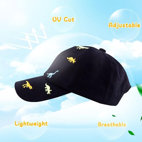 BAVST Boy Baseball Cap for Baby Toddler Girls Summer Cap Sun Protection Dinosaur Kids Trucker Hats for 1-3Years Old in Kuwait