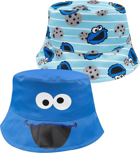 Sesame Street Kids Bucket Hat, Toddler Bucket Hat, Baby Boy & Girl Beach Hat, Sun Hat for Toddlers Featuring Elmo in Kuwait