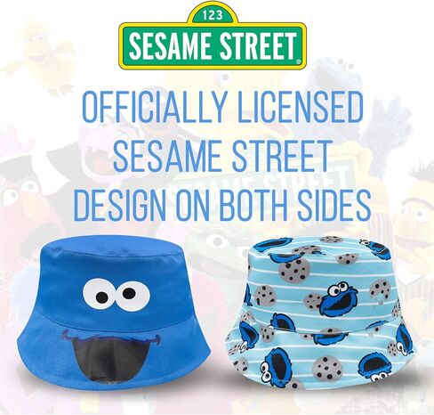 Sesame Street Kids Bucket Hat, Toddler Bucket Hat, Baby Boy & Girl Beach Hat, Sun Hat for Toddlers Featuring Elmo in Kuwait