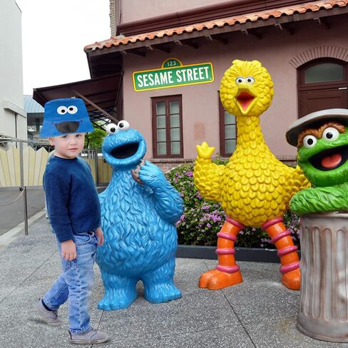 Sesame Street Kids Bucket Hat, Toddler Bucket Hat, Baby Boy & Girl Beach Hat, Sun Hat for Toddlers Featuring Elmo in Kuwait