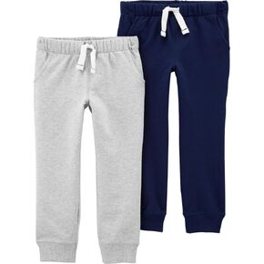 Carter's Toddler Boys 2 Pack French Terry Active Joggers/Pants