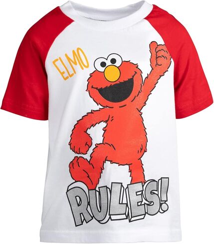 طقم تي شيرت وسروال قصير من Sesame Street Elmo French Terry للرضع والأطفال الصغار in Kuwait