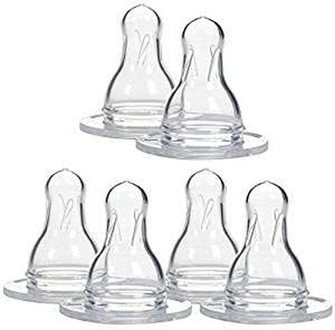 حلمات زجاجة رضاعة الأطفال القياسية من شركة دكتور براونز ناتشورال فلو - 6 حلمات in Kuwait