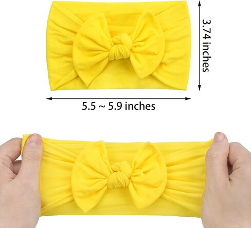 25PCS Baby Bows Headbands For Baby Girls,Newborn Hairbands Hair Accessories | Soft & Stretchy | No Head Squeeze,Comfortable fit | Baby girl Stuff | Ideal Gifts for Newborn Girl in Saudi Arabia