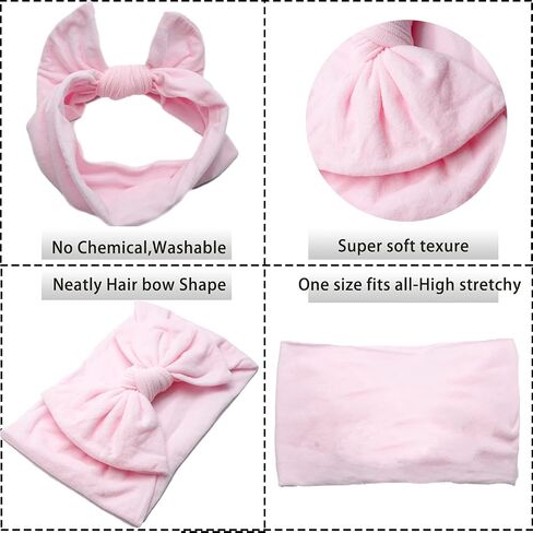 25PCS Baby Bows Headbands For Baby Girls,Newborn Hairbands Hair Accessories | Soft & Stretchy | No Head Squeeze,Comfortable fit | Baby girl Stuff | Ideal Gifts for Newborn Girl in Saudi Arabia