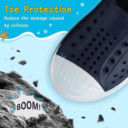 ziitop Kids Toddler Water Shoes for Boys Girls Baby Sandals Sneakers Beach Garden Swim, Anti-Slip Breathable Quick Dry Lightweight Slip-on (Toddler/Little Kid/Big Kid) in Kuwait