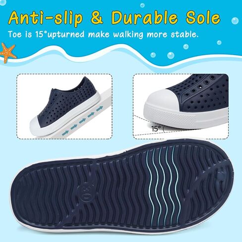 ziitop Kids Toddler Water Shoes for Boys Girls Baby Sandals Sneakers Beach Garden Swim, Anti-Slip Breathable Quick Dry Lightweight Slip-on (Toddler/Little Kid/Big Kid) in Kuwait