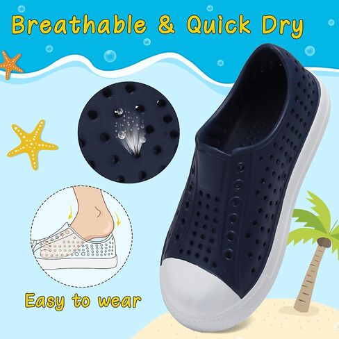 ziitop Kids Toddler Water Shoes for Boys Girls Baby Sandals Sneakers Beach Garden Swim, Anti-Slip Breathable Quick Dry Lightweight Slip-on (Toddler/Little Kid/Big Kid) in Kuwait