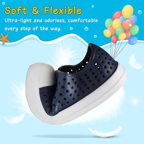 ziitop Kids Toddler Water Shoes for Boys Girls Baby Sandals Sneakers Beach Garden Swim, Anti-Slip Breathable Quick Dry Lightweight Slip-on (Toddler/Little Kid/Big Kid) in Kuwait