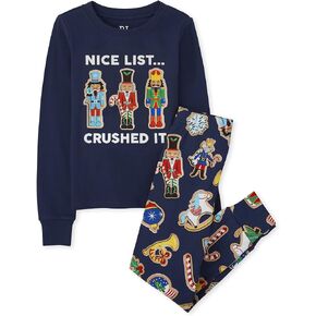The Children's Place Baby Girls' Christmas Pajamas, Cotton