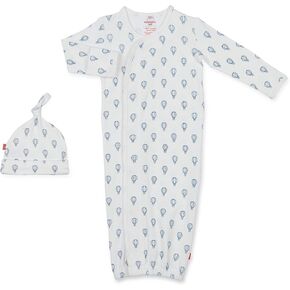 Magnetic Me by Magnificent Baby 100% Organic Cotton Sack Gown & Hat Set, Newborn to 3 Months in Saudi Arabia
