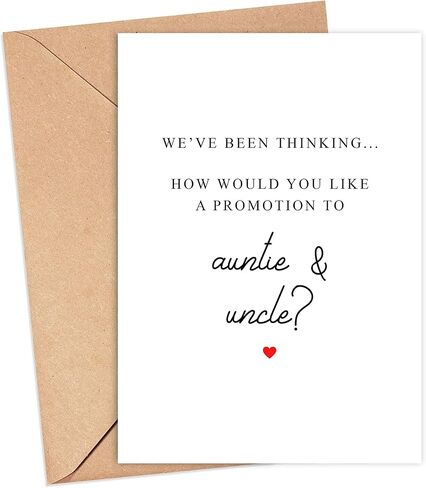 Auntie And Uncle Surprise We're Having A Baby Pregnancy Card - Pregnancy Card For Auntie And Uncle - Baby Announcement Pregnancy Card in Saudi Arabia