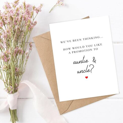 Auntie And Uncle Surprise We're Having A Baby Pregnancy Card - Pregnancy Card For Auntie And Uncle - Baby Announcement Pregnancy Card in Saudi Arabia