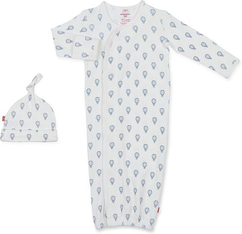 Magnetic Me by Magnificent Baby 100% Organic Cotton Sack Gown & Hat Set, Newborn to 3 Months in Saudi Arabia
