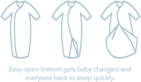 Magnetic Me by Magnificent Baby 100% Organic Cotton Sack Gown & Hat Set, Newborn to 3 Months in Saudi Arabia