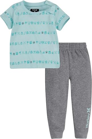 Hurley Boys' Graphic T-Shirt and Joggers 2-Piece Set in Saudi Arabia