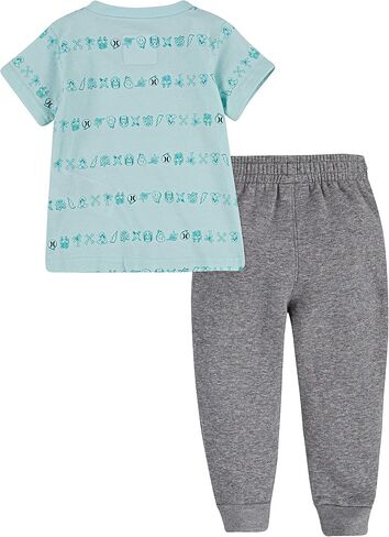 Hurley Boys' Graphic T-Shirt and Joggers 2-Piece Set in Saudi Arabia