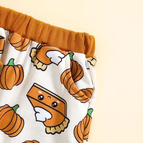 Toddler Baby Girl Halloween Clothes Pumpkin Outfits Set Pullover Sweatshirt Tops+Flare Pants Fall Winter Baby Clothes in Saudi Arabia