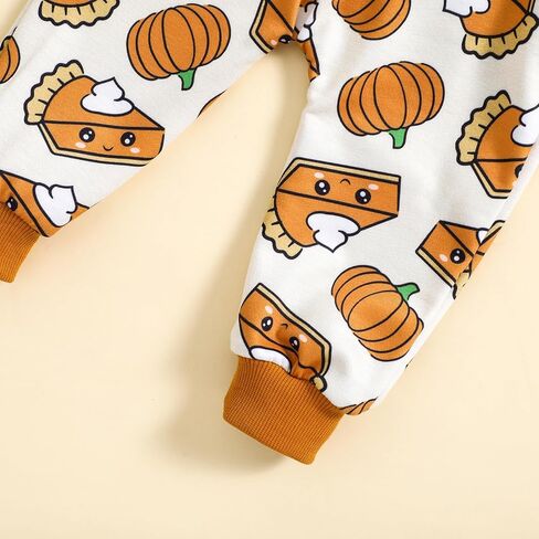 Toddler Baby Girl Halloween Clothes Pumpkin Outfits Set Pullover Sweatshirt Tops+Flare Pants Fall Winter Baby Clothes in Saudi Arabia