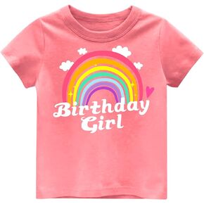 K-Acc Super Soft Birthday Girl Short-Sleeve Tee Shirt, Birthday Gifts for Girls