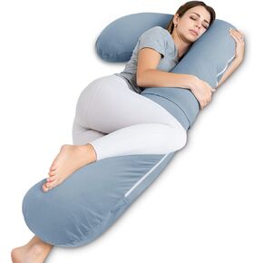 INSEN Pregnancy Pillow for Sleeping,Maternity Body Pillow for Pregnancy Women,Pregnancy Support Pillow for Back, Hip Pain,Grey in Saudi Arabia