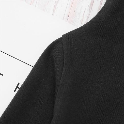 تي شيرت MODNTOGA للأطفال البنات الأساسي ذو لون سادة بياقة مدورة وأكمام طويلة in Kuwait