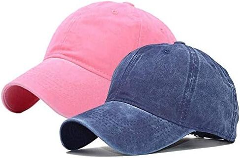 Kids-Washed-Baseball-Cap - Baby-Cotton-Sun-Hats for Children Fit for Boys Girls 2-7 Years in Saudi Arabia