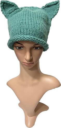 BIBITIME Knit Beanie Cat Ears Cap for Baby & Kids & Pussycat Hat Women's March in Saudi Arabia