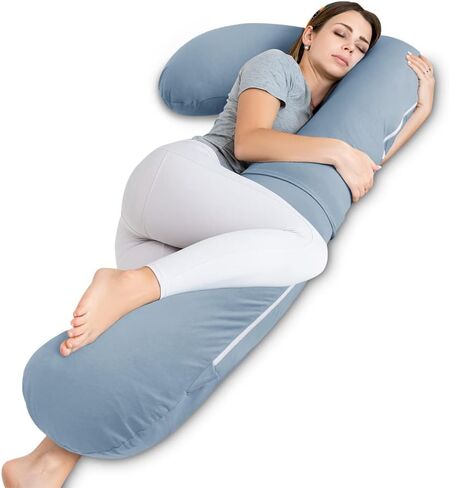 INSEN Pregnancy Pillow for Sleeping,Maternity Body Pillow for Pregnancy Women,Pregnancy Support Pillow for Back, Hip Pain,Grey in Saudi Arabia