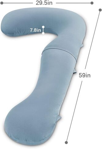 INSEN Pregnancy Pillow for Sleeping,Maternity Body Pillow for Pregnancy Women,Pregnancy Support Pillow for Back, Hip Pain,Grey in Saudi Arabia