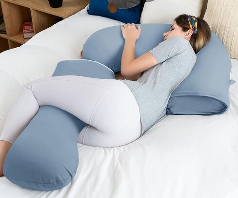 INSEN Pregnancy Pillow for Sleeping,Maternity Body Pillow for Pregnancy Women,Pregnancy Support Pillow for Back, Hip Pain,Grey in Saudi Arabia